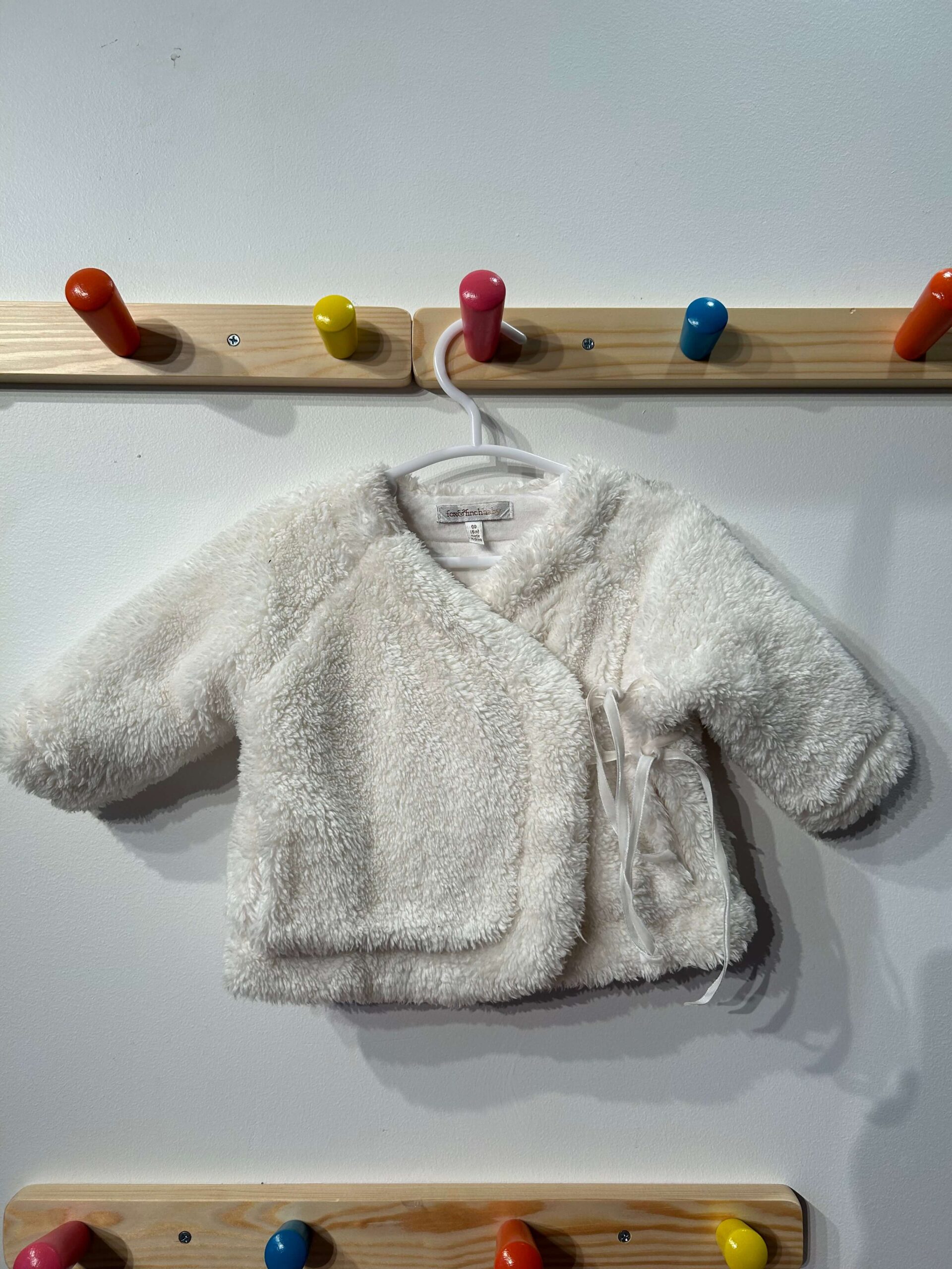 ZARA BABY DRESS + BEBE VELOUR LEGGINGS + FOX & FINCH FAUX FUR JACKET 6-9 MONTHS - Image 10