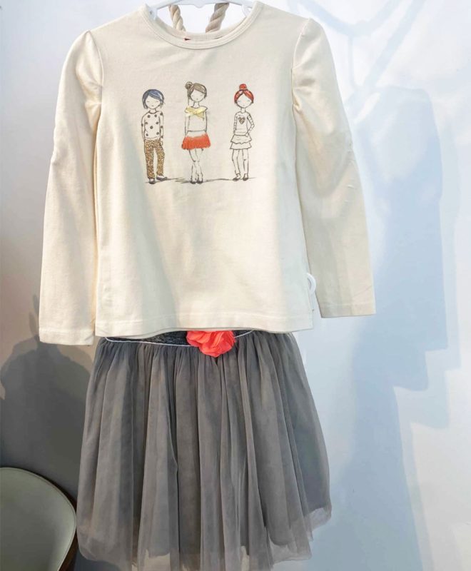 LITTLE TREASURES TULLE SKIRT + FOX AND FINCH TOP