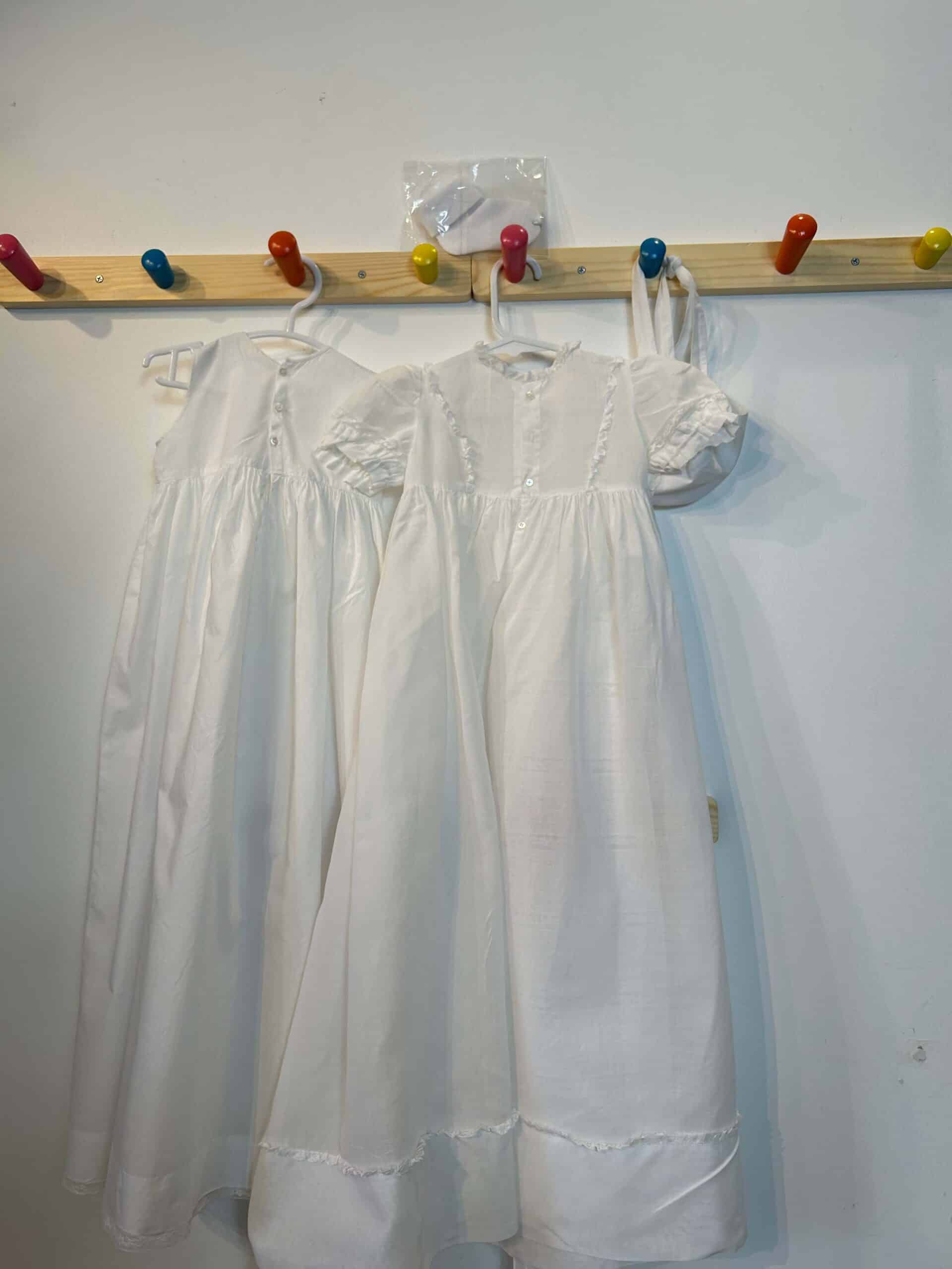 HEIRLOOM FRENCH GOWN + UNDER SLIP + BONNET + BOOTIES 0-6 MONTHS