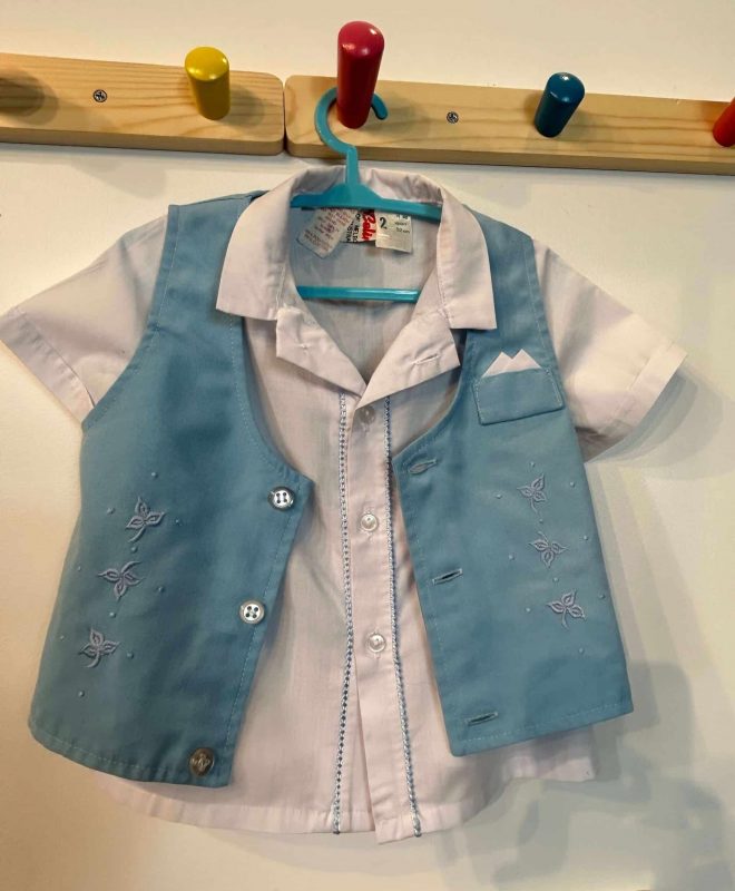 VINTAGE CELINA ROCKABILLY SHIRT & VEST 2 YEARS