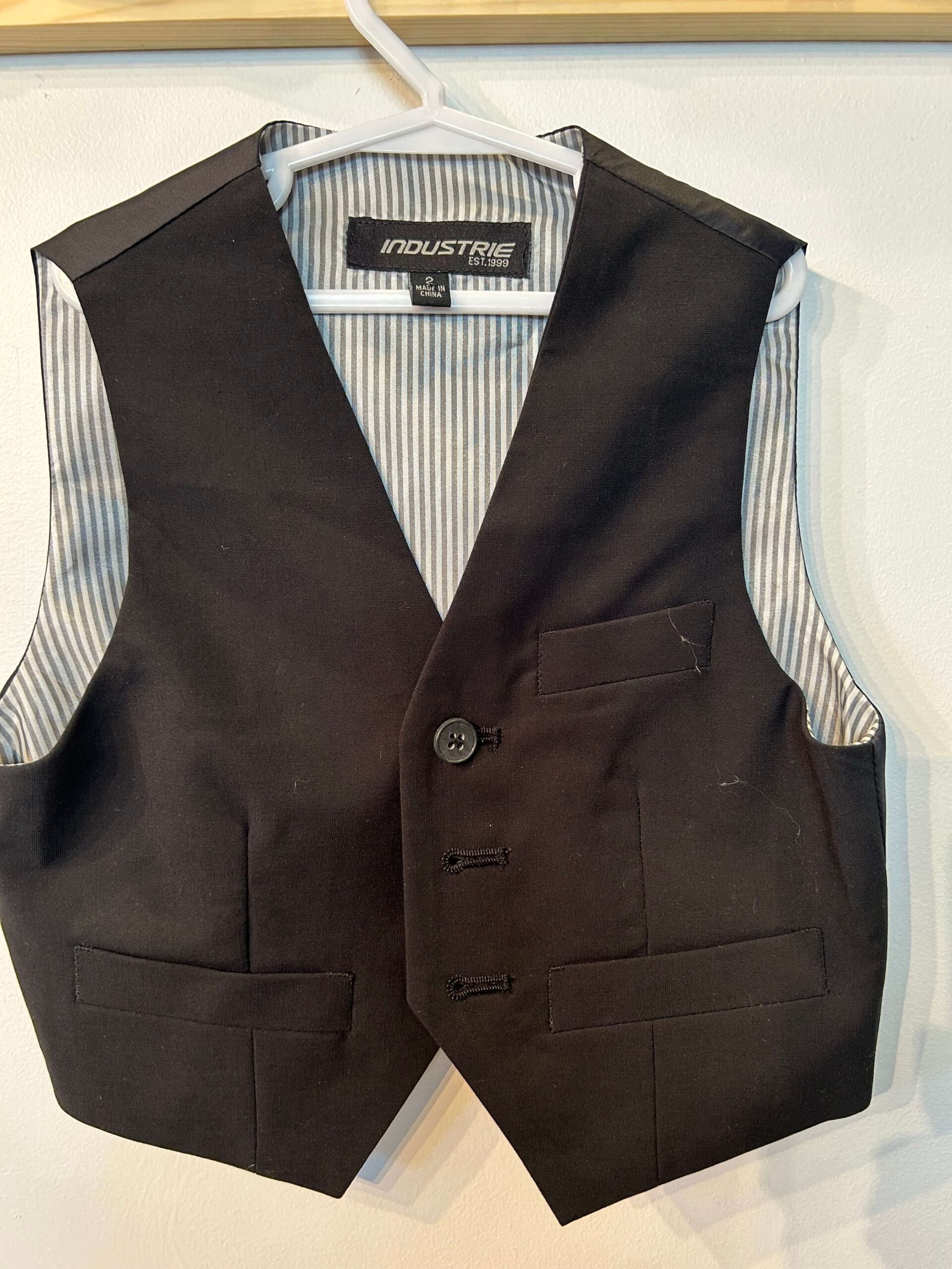 DANIELLE FASHION FORMAL JACKET + INDUSTRIE WAISTCOAT + SERGENT MAJOR (France) SHIRT+ G BOOT DENIM 1982 VINTAGE JEANS - Image 7
