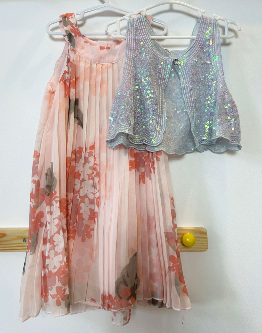 PUMPKIN PATCH HALTER DRESS +BESPOKE SEQUIN VEST - Image 2