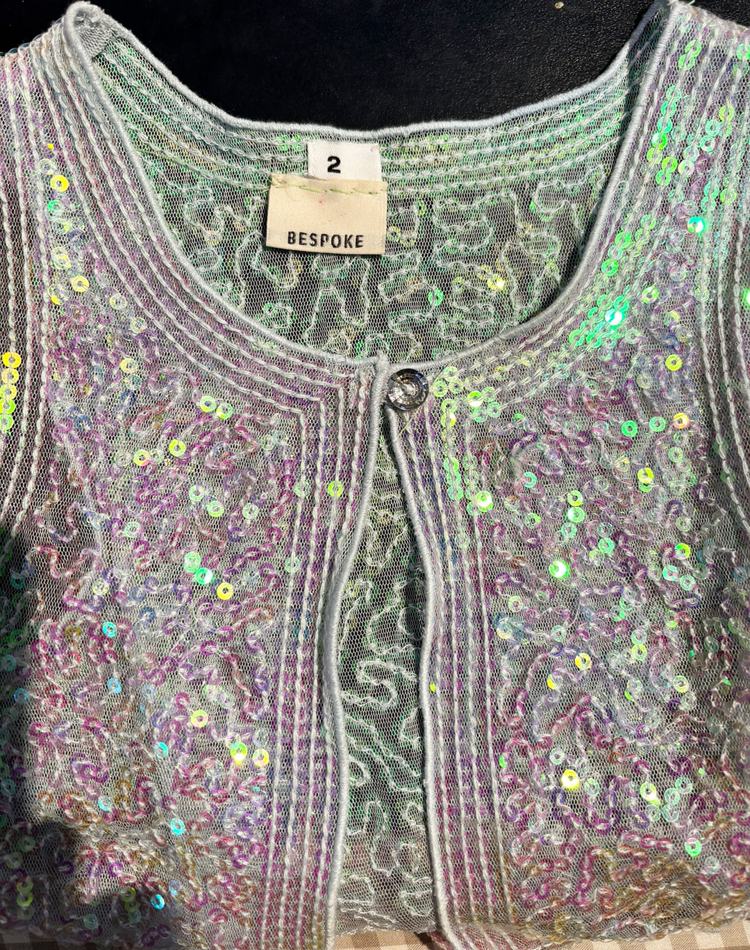 PUMPKIN PATCH HALTER DRESS +BESPOKE SEQUIN VEST - Image 5