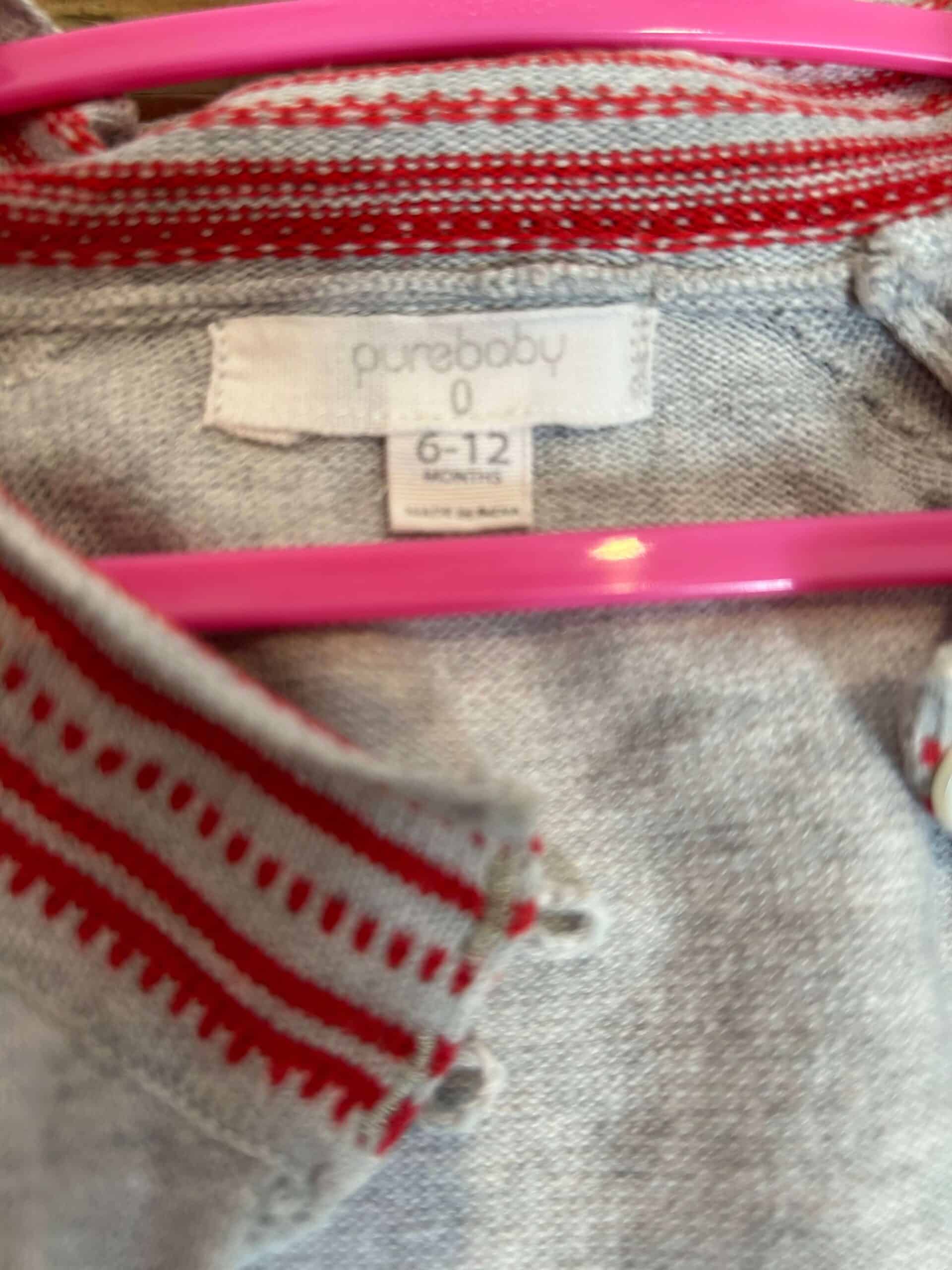 SEED BABY JEANS + PURE BABY KNITTED CARDIGAN + J'AIME L'ETE T SHIRT 6-12 months - Image 4