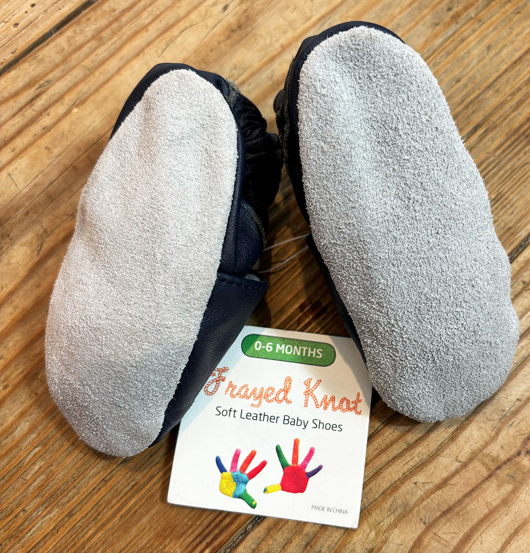 FRED BARE MERINO WOOL JUMPER + OBAIBI (France) TROUSERS + FRAYED KNOT LEATHER SHOES 0-3 MONTHS - Image 8