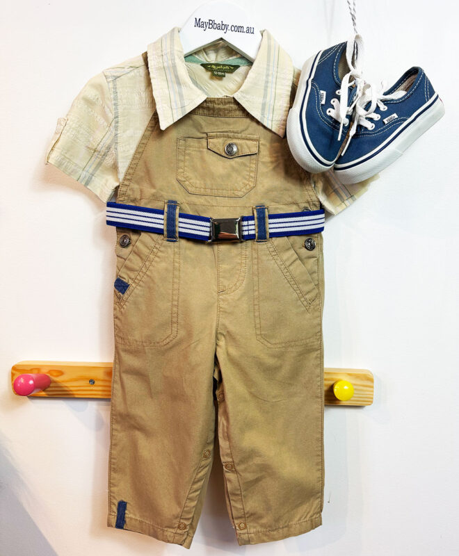 SPROUT DUGREES + LE PETIT POIS (Paris) SHIRT + VANS SNEAKERS  6-12 months