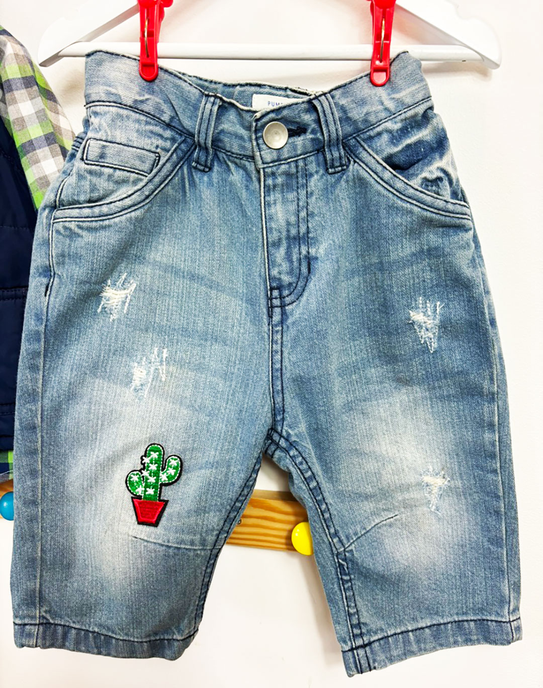 MAYORAL (France) SHIRT + PURE BABY TEE + BABY GAP PADDED GILET + PUMPKIN PATCH JEANS 18 Months - Image 8