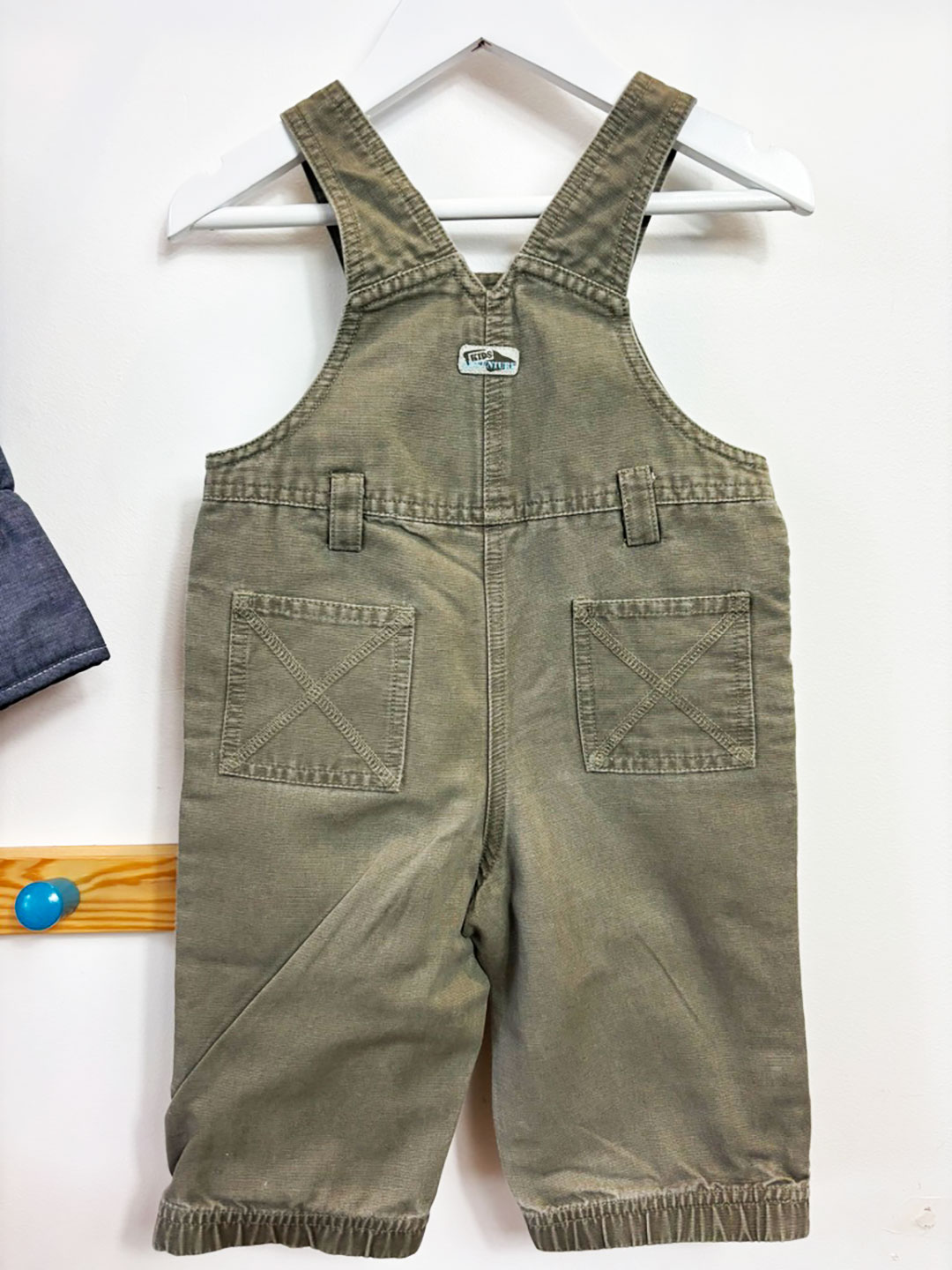 OBAIBI (France) DUNGAREES + NEXT DUFFEL COAT + MARKS & SPENCER SHIRT 18 months - Image 7
