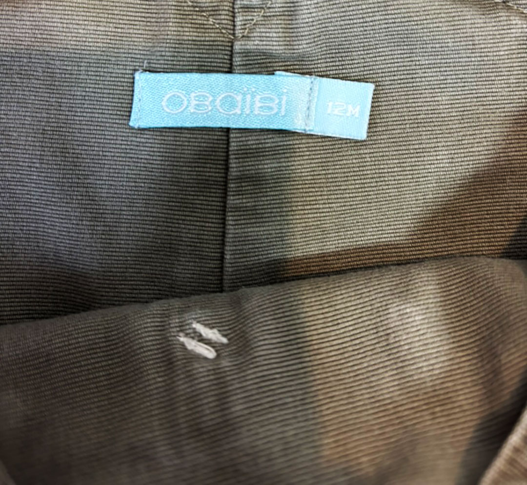 OBAIBI (France) DUNGAREES + NEXT DUFFEL COAT + MARKS & SPENCER SHIRT 18 months - Image 6