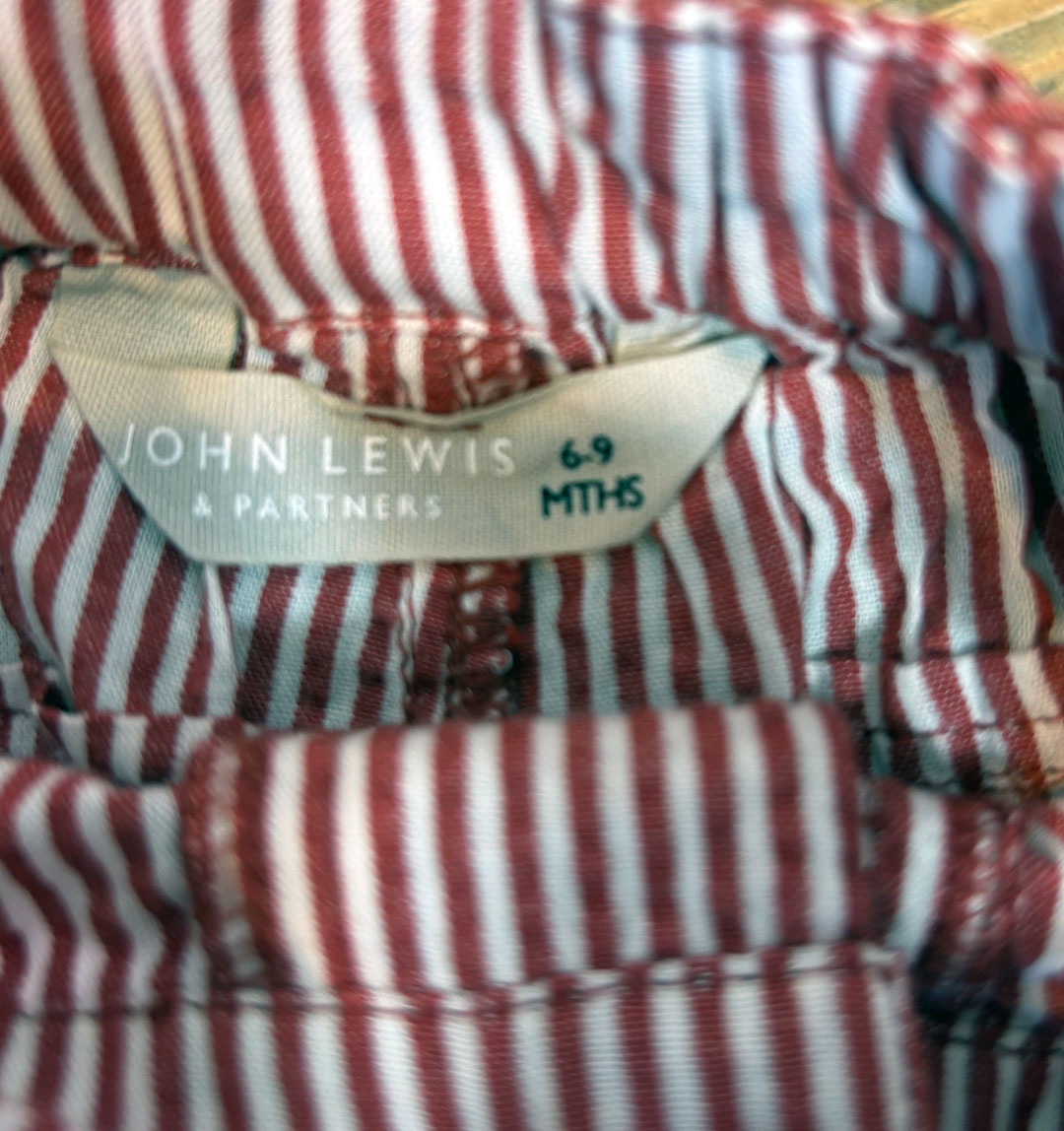 JOHN LEWIS POLO SHIRT + SHORTS + RALPH LAUREN LONG SLEEVE TEE 6-9 MONTHS - Image 8