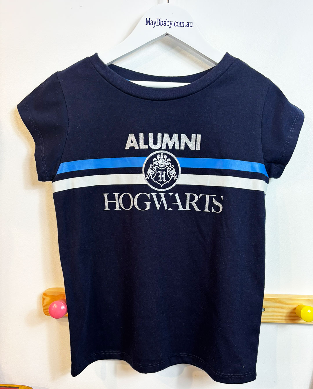 PETITE BATEAU (France) CORDUROY JEANS + ARKET (Sweden) WOOLLEN JUMPER + HOGWARTS ALUMNI TEE (Official Potter Merchandise) - Image 4