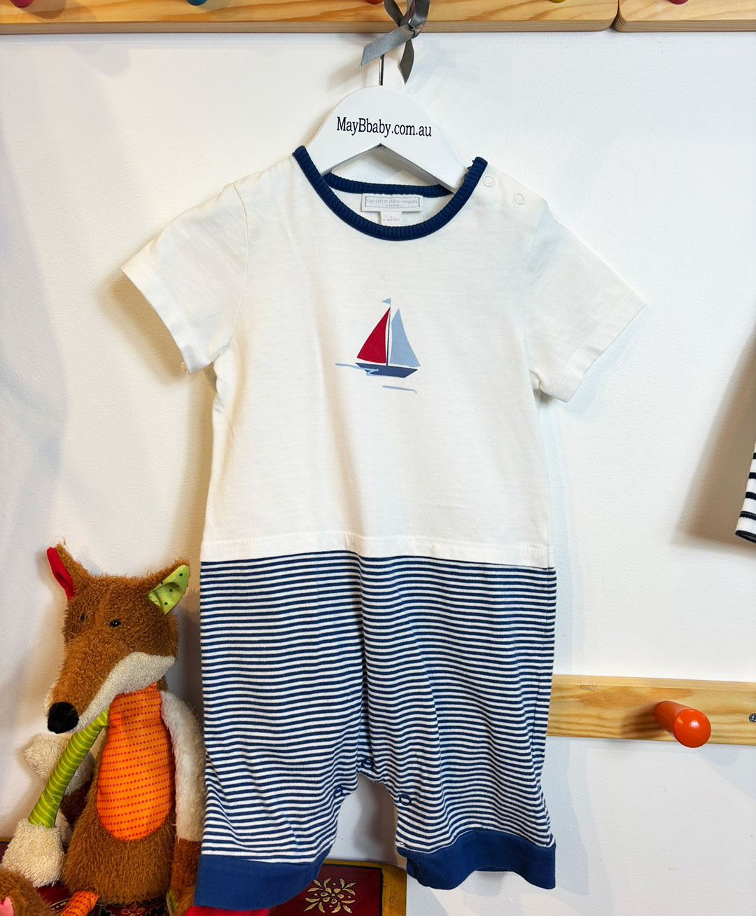 JASPER CONRAN JUNIOR ONESIE + THE WHITE COMPANY LONDON ONESIE 6-18 MONTHS - Image 2