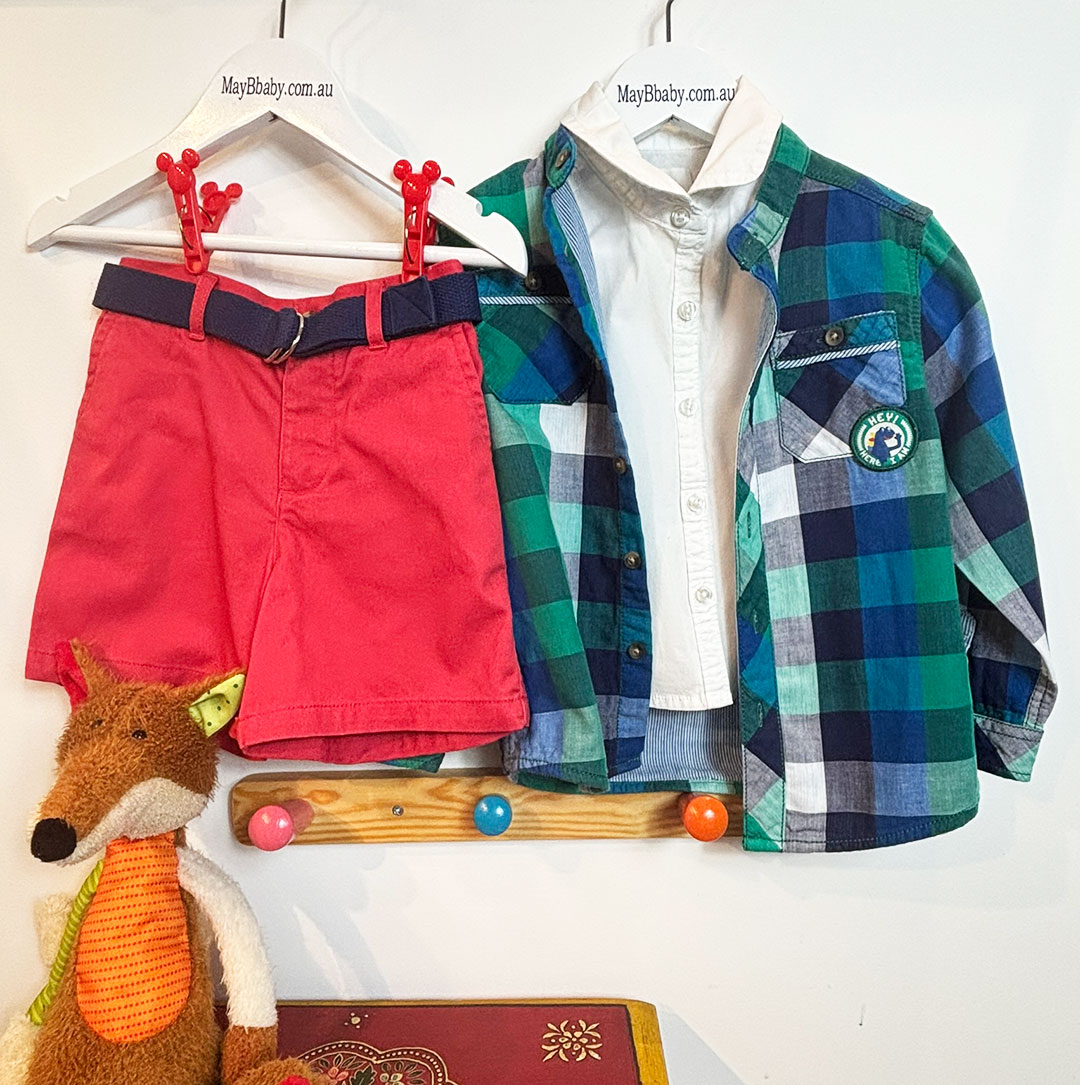 RALPH LAUREN SHORTS + LC WAIKIKI (France) JACKET + OLD NAVY SHIRT